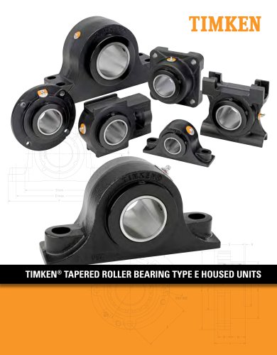 Timken® Tapered Roller Bearing Type E Housed Units