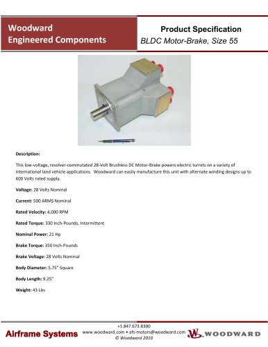 BLDC Motor-Brake, Size 55