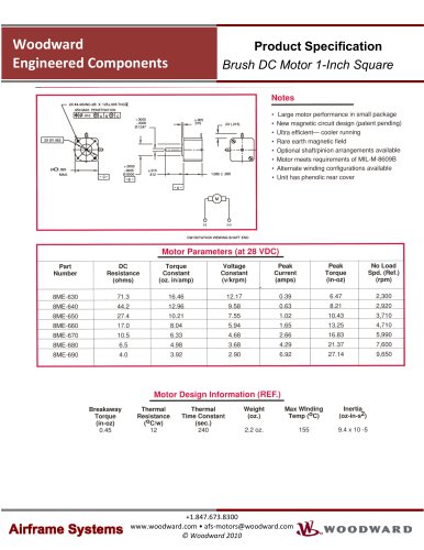 Brush DC Motor 1-Inch Square