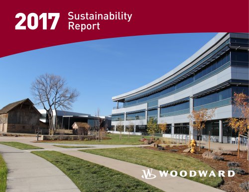 Woodward's 2017 Sustainability Report.
