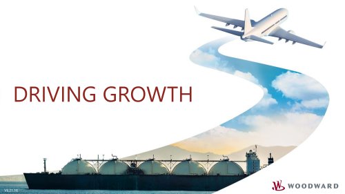 Woodward's 2018 Investor Presentation