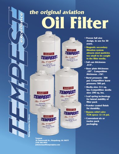 the original aviation Oil Filter