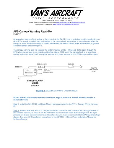 AFS Canopy Warning