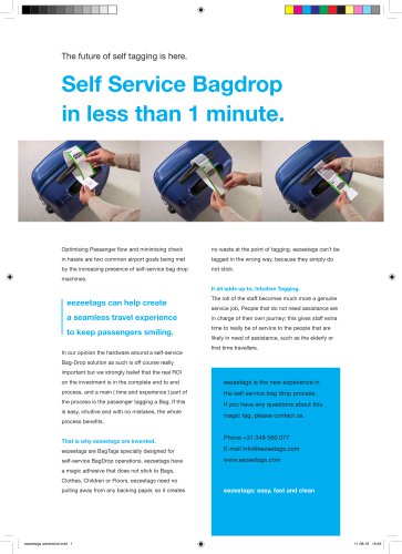 Self Service Bagdrop in less than 1 minute