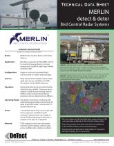 Data Sheet - MERLIN detect & deter Bird Control Radar Systems