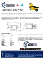 E-266 Electric Order Picker