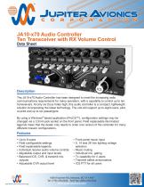 JA10-x70 Audio Controller Ten Transceiver with RX Volume Control