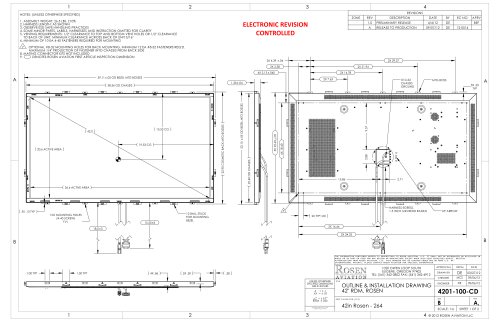 42" HD Bulkhead Display