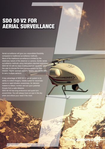 SDO 50 V2 FOR AERIAL SURVEILLANCE