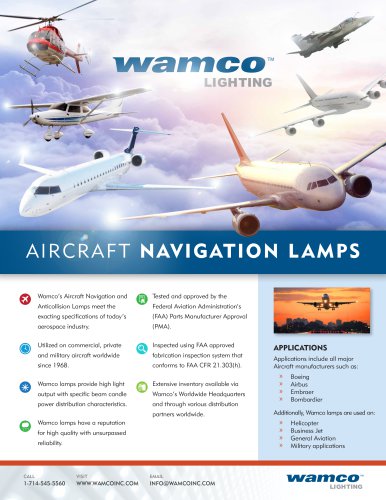 AIRCRAFT NAVIGATION L AMPS
