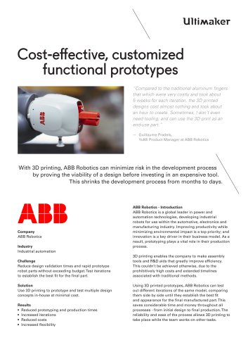 Cost-effective, customized  functional prototypes