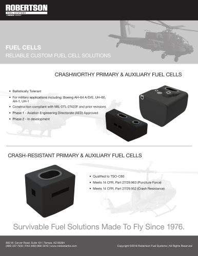 CRASH-RESISTANT PRIMARY & AUXILIARY FUEL CELLS