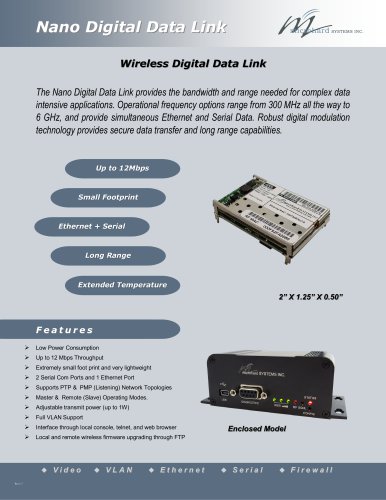 Short Range Digital Data Link