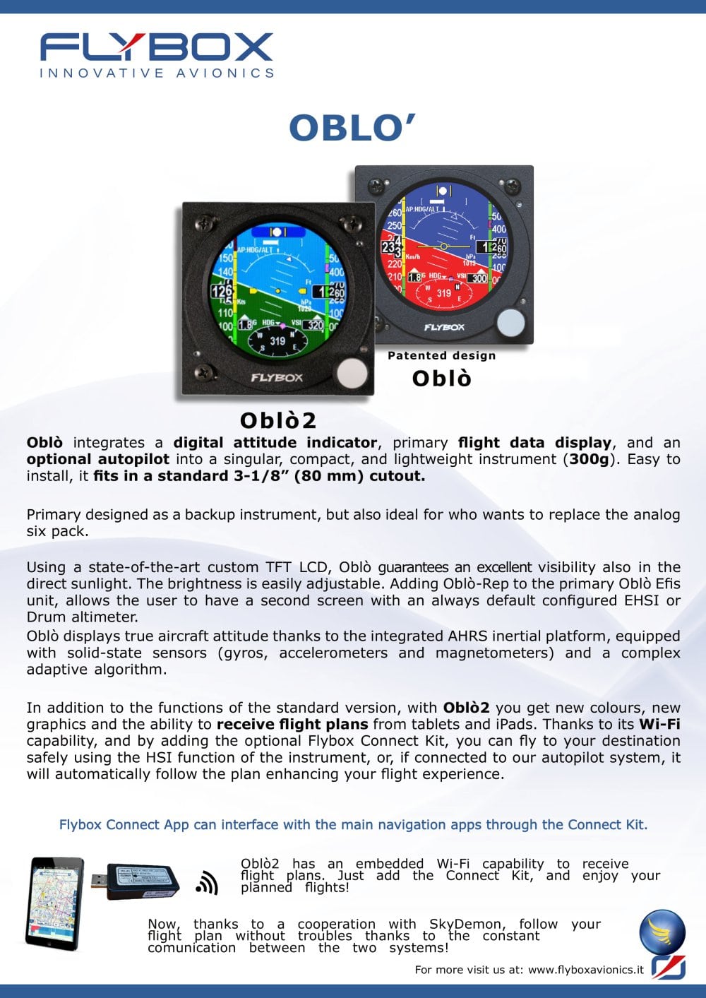 Flybox Avionics Obl&ograve;, Obl&ograve;2 - Flybox Avionics