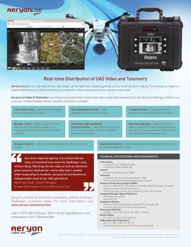 Real-time Distribution of UAS Video and Telemetry
