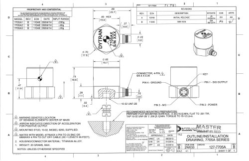 7705A1 DUAL ELEMENT ACCELEROMETER
