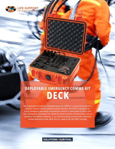 DEPLOYABLE EMERGENCY COMMS KIT DECK