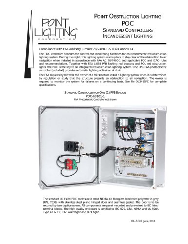 STANDARD CONTROLLERS INCANDESCENT LIGHTING