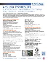 ACS-1EUL CONTROLLER BLUETOOTH® / NFC / MAG STRIPE ACCESS CONTROL ATM / TELLERLESS / SELF-SERVICE LOBBIES
