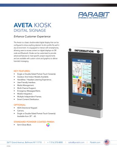 AVETA KIOSK DIGITAL SIGNAGE