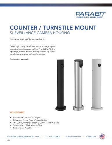 COUNTER / TURNSTILE MOUNT SURVEILLANCE CAMERA HOUSING