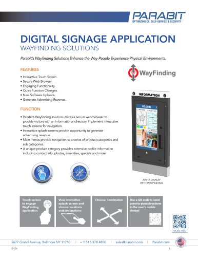 DIGITAL SIGNAGE APPLICATION WAYFINDING SOLUTIONS