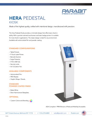 HERA PEDESTAL KIOSK