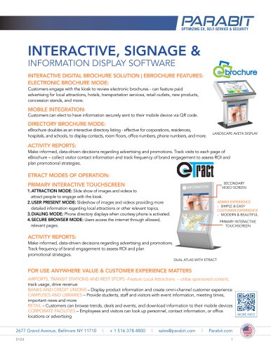 INTERACTIVE, SIGNAGE & INFORMATION DISPLAY SOFTWARE