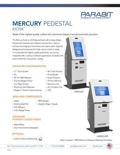 MERCURY PEDESTAL KIOSK