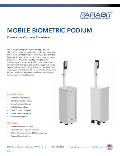 MOBILE BIOMETRIC PODIUM