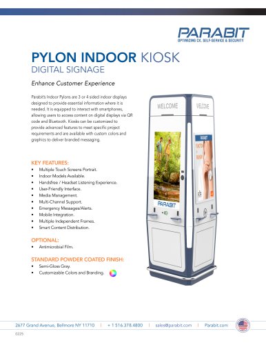 PYLON INDOOR KIOSK DIGITAL SIGNAGE