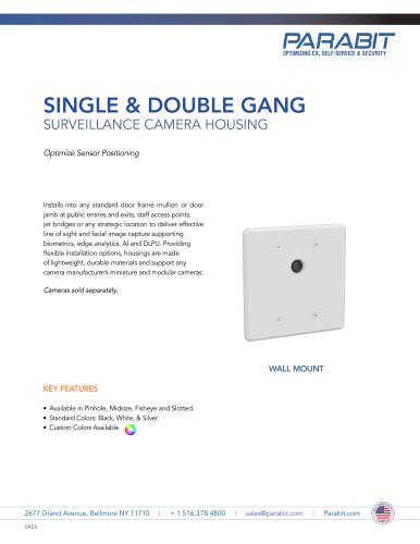 SINGLE & DOUBLE GANG SURVEILLANCE CAMERA HOUSING