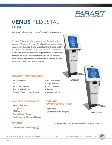 VENUS PEDESTAL KIOSK