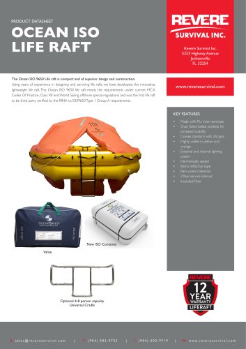 OCEAN SAFETY ISO LIFE RAFT