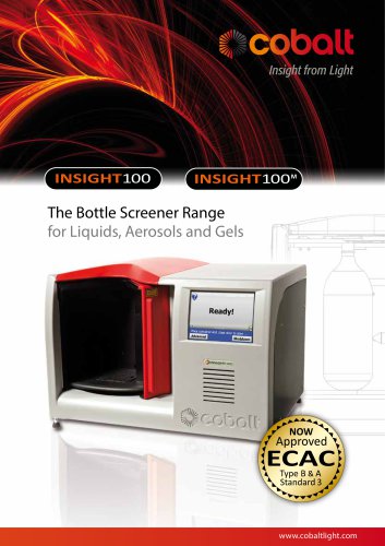 INSIGHT100 The Bottle Screener Range   for Liquids, Aerosols and Gels