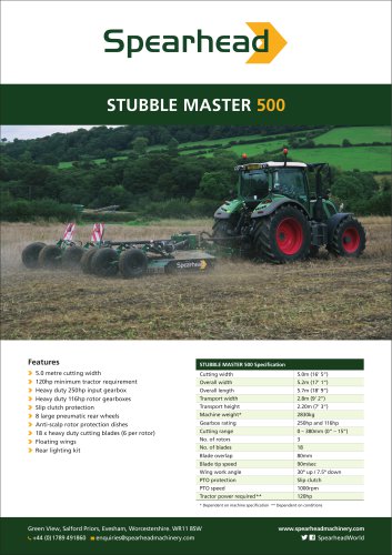 Stubble Master 500