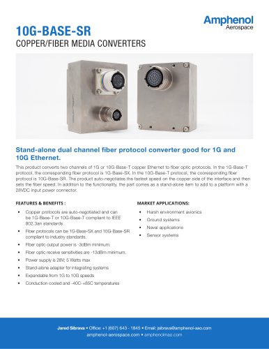 10G-Base-SR Media Converters