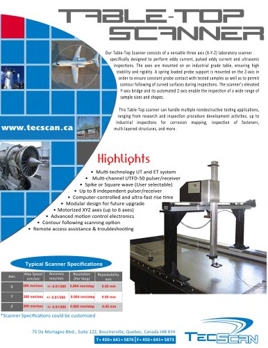 TABLE-TOP SCANNER