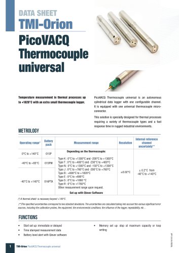 PicoVACQ Thermocouple universa