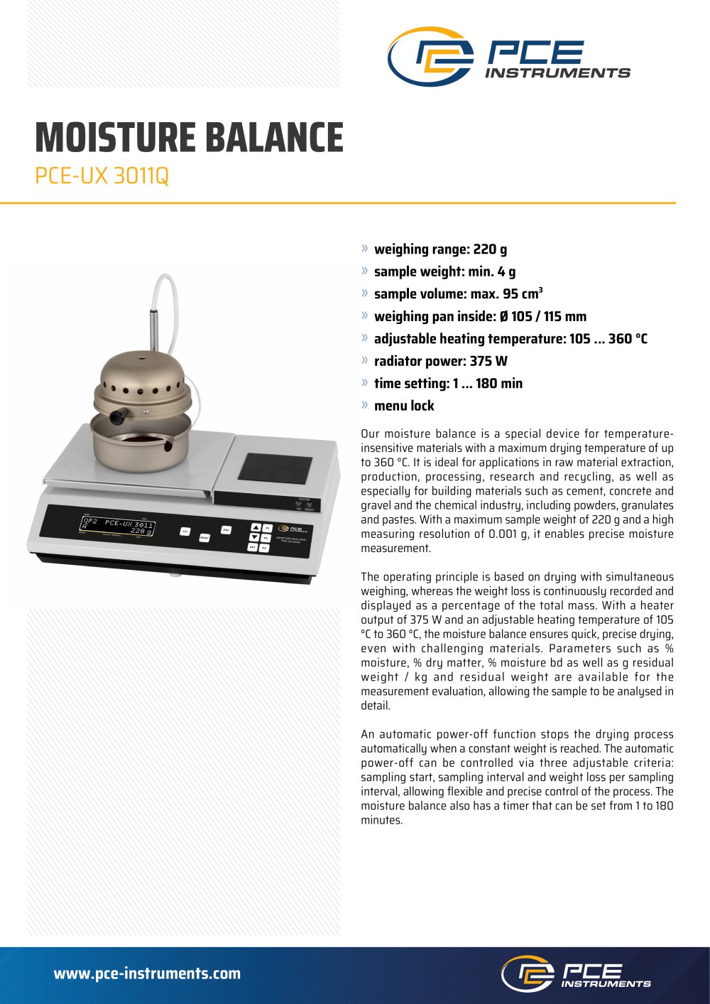 PCE-UX 3011Q - PCE Deutschland GmbH