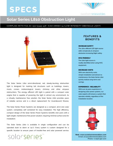Solar Series FAA L810 / ICAO LIOL