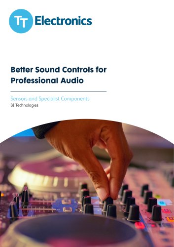 Better Sound Controls for Professional Audio