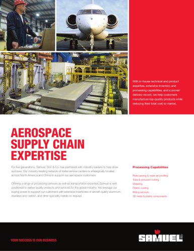 AEROSPACE SUPPLY CHAIN EXPERTISE