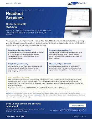 Readout Services