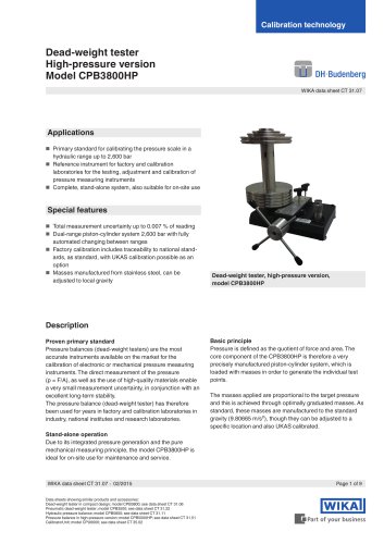 Model CPB3800hp