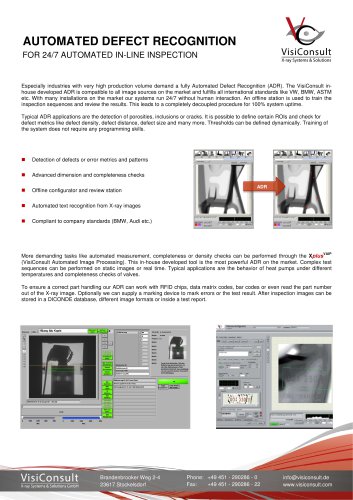 Automated Defect Recognition (ADR)