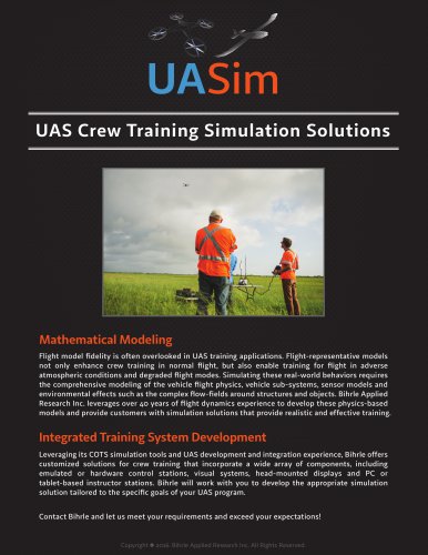 UAS Modeling & Simulation