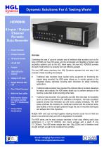 Rack-based or desktop, 8-channel high-speed data recorder