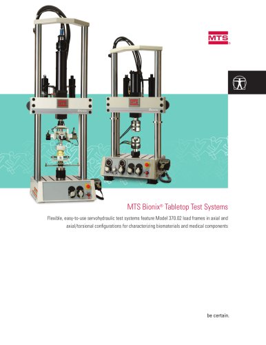 MTS Bionix® Tabletop Test Systems