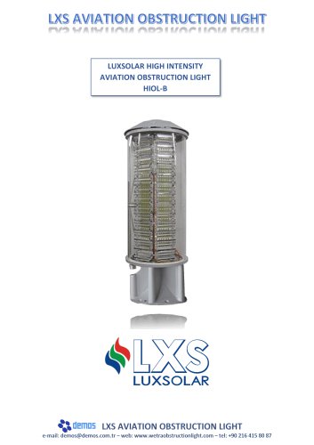 LUXSOLAR HIGH INTENSITY  AVIATION OBSTRUCTION LIGHT H IOL - B